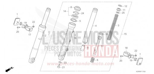 FRONT FORK SH125ADR de 2024